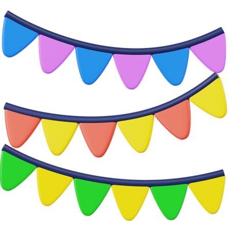 Party Garland  3D Icon