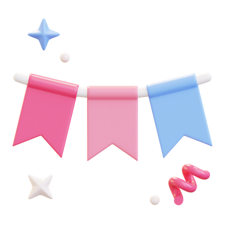 Party Garland  3D Icon