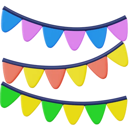 Party Garland  3D Icon