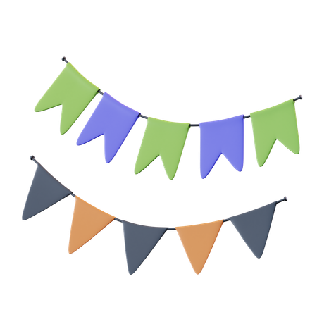 Party Garlands  3D Icon