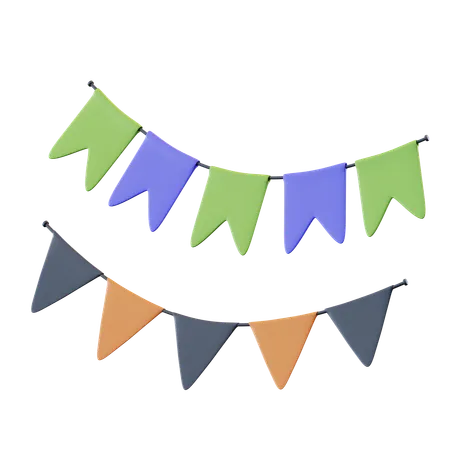 Party Garlands  3D Icon