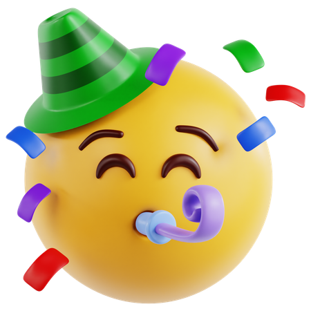 Partygesicht  3D Icon