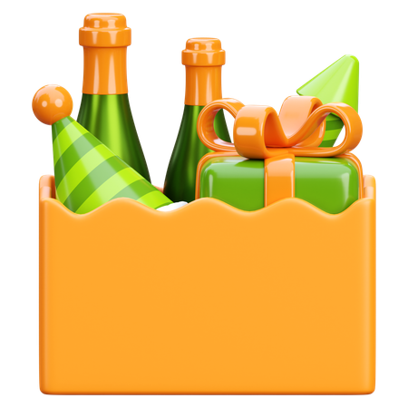 Party Gift Box  3D Icon