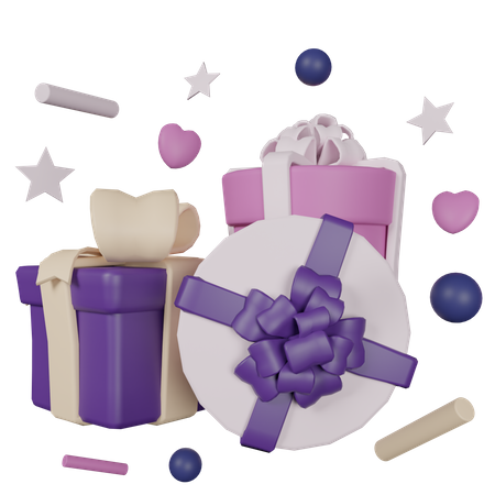 Party Gifts 3D Icon