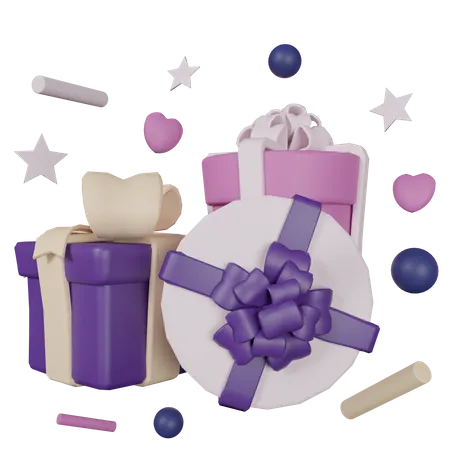 Party Gifts 3D Icon