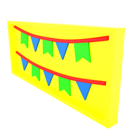 Party-Girlande  3D Icon