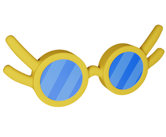 Party Goggles 3D Illustration