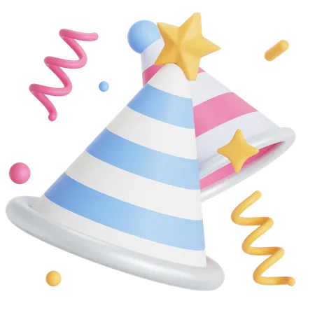Party Hat For Party 3D Icon