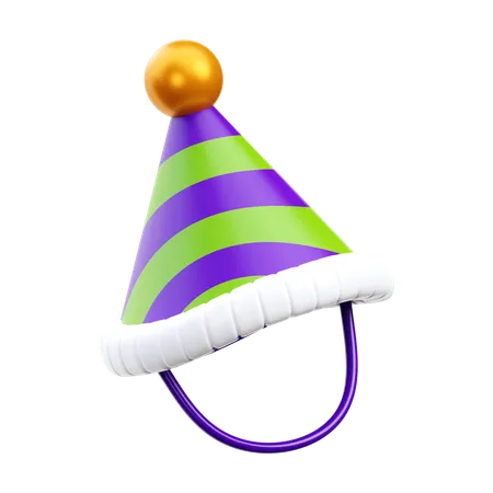 Party Hat 3 D Render Illustration Icon 3D Icon