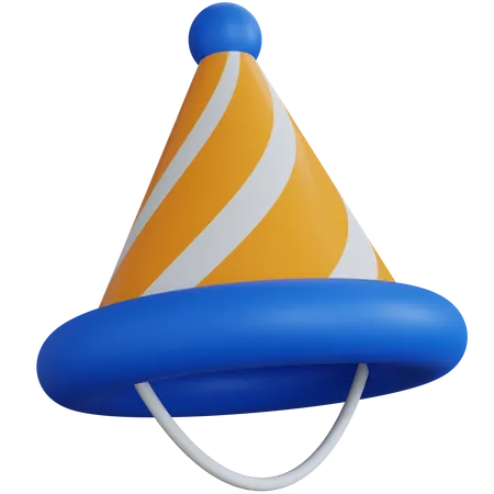 3 D Rendering Party Hat Isolated 3D Icon