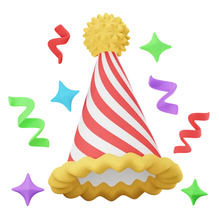 Party Hat 3D Icon