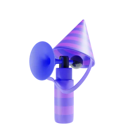 Party Horn Icon 3 D Illustration 3D Icon