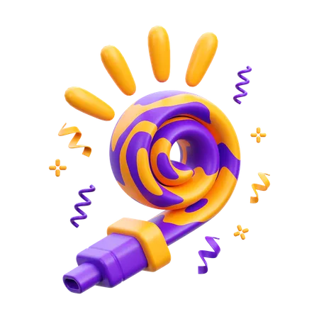 Party Horn  3D Icon