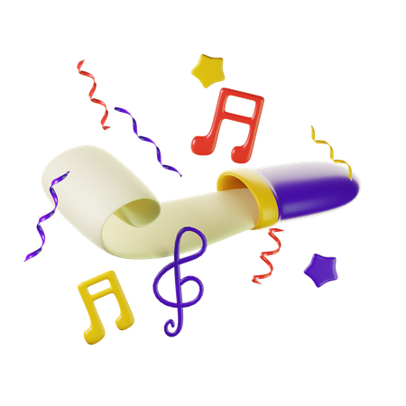 Party Horn  3D Icon