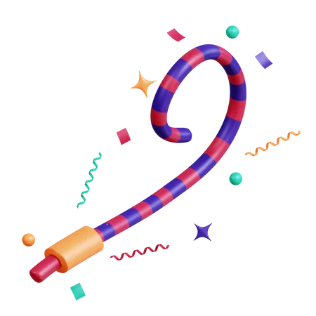Party Horn 3D Icon