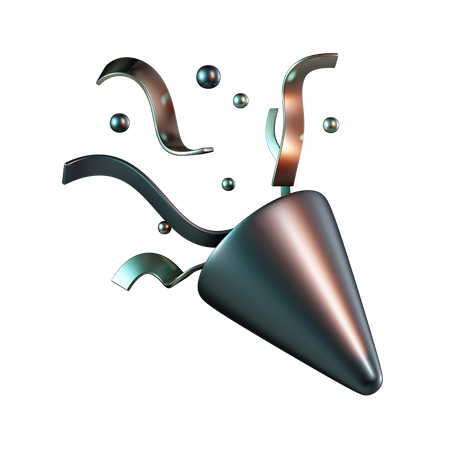 Party horn  3D Icon