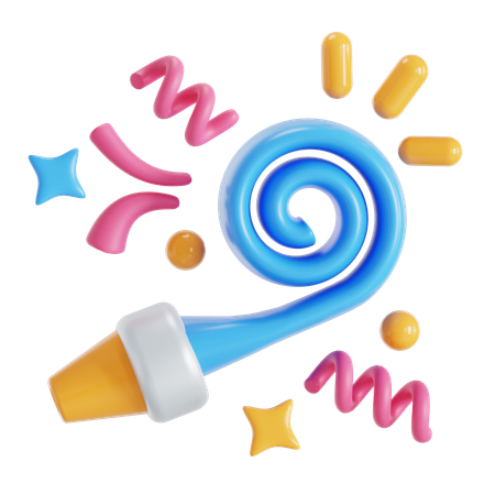 Party horns  3D Icon