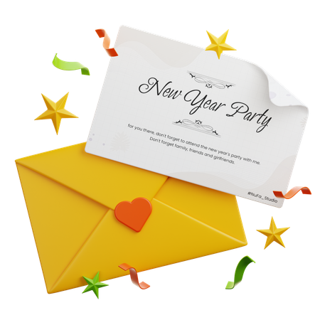 Party Invitation  3D Icon