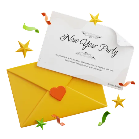 Party Invitation  3D Icon