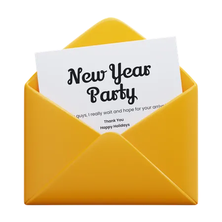 Party Invitation  3D Icon