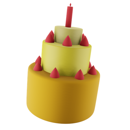 Partykuchen  3D Icon