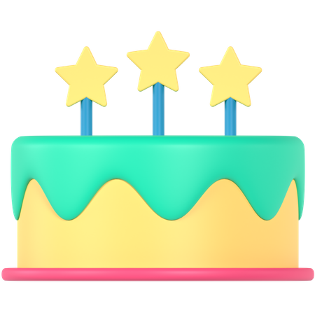 Partykuchen  3D Icon