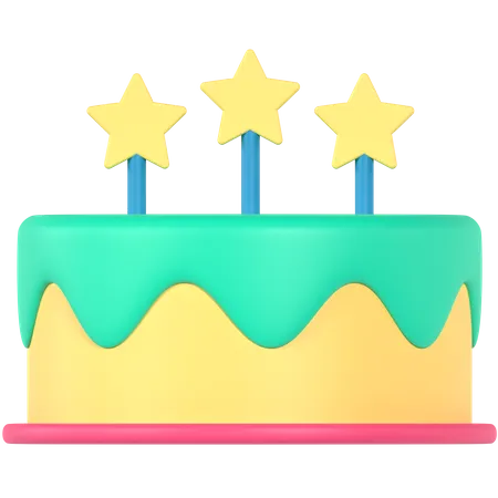 Partykuchen  3D Icon