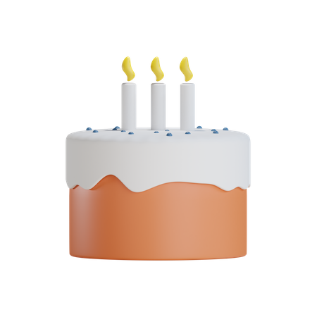 Partykuchen  3D Icon