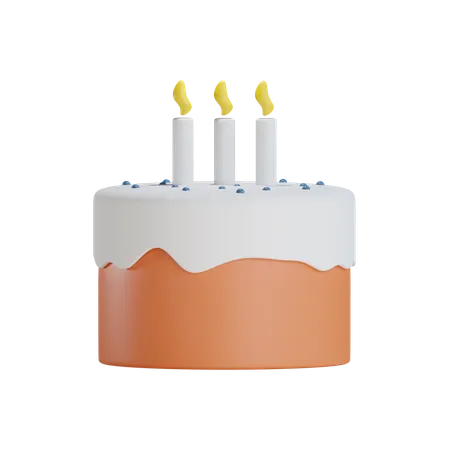 Partykuchen  3D Icon