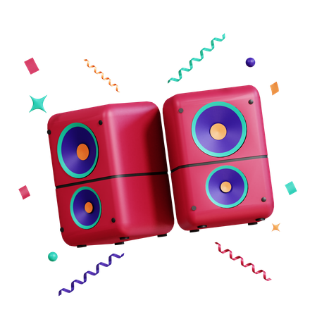 Party-Lautsprecher  3D Icon