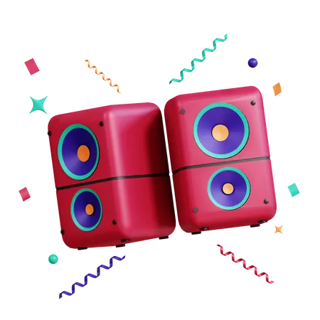 Party-Lautsprecher  3D Icon