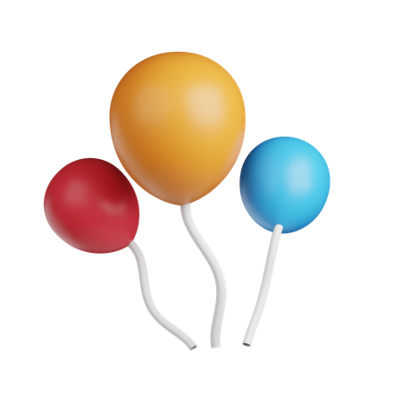 Party-Luftballons  3D Icon