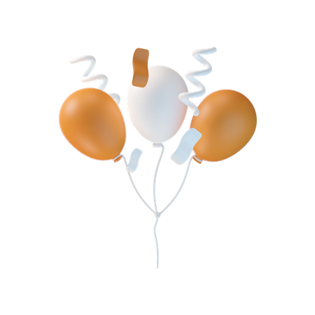 Party-Luftballons  3D Icon