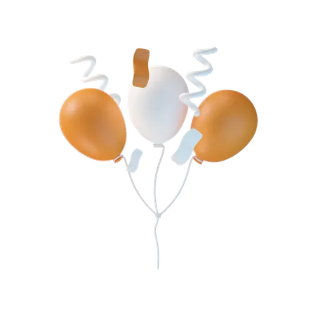 Party-Luftballons  3D Icon