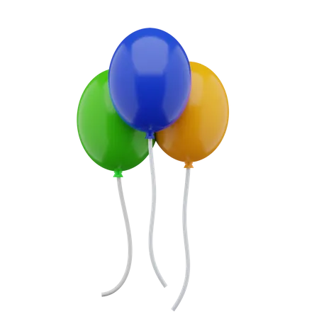 Party-Luftballons  3D Icon