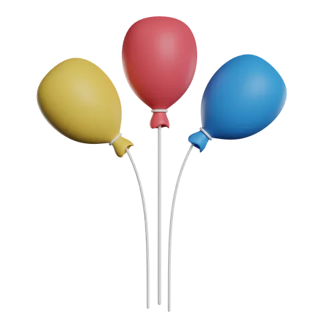 Party-Luftballons  3D Icon