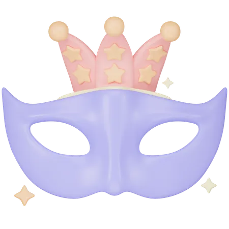 Party Mask 3 D Render Icon 3D Icon