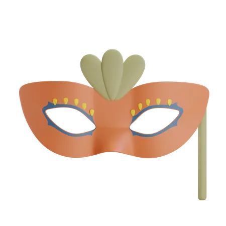 3 D Cute Party Mask 3D Icon