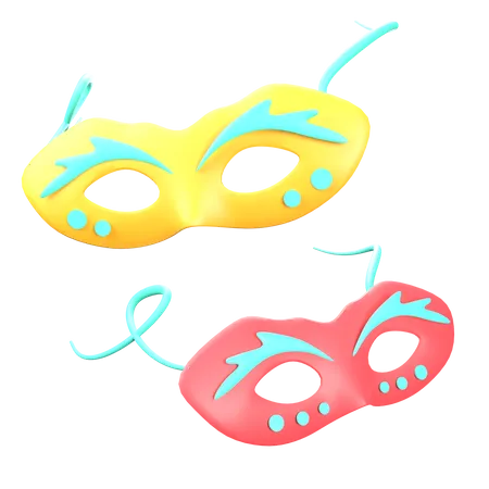 Party Masks 3D Icon