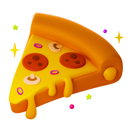 Party Pizza  3D Icon