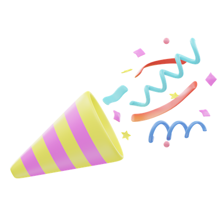 Party Popper  3D Icon