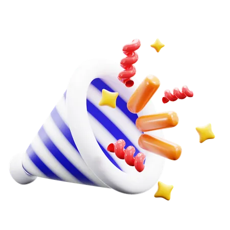 Party Popper  3D Icon