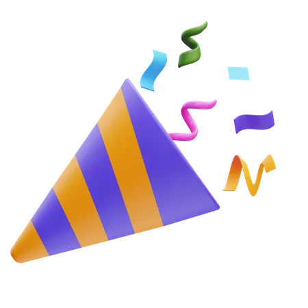 Party Popper  3D Icon