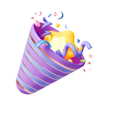 Party Popper  3D Icon