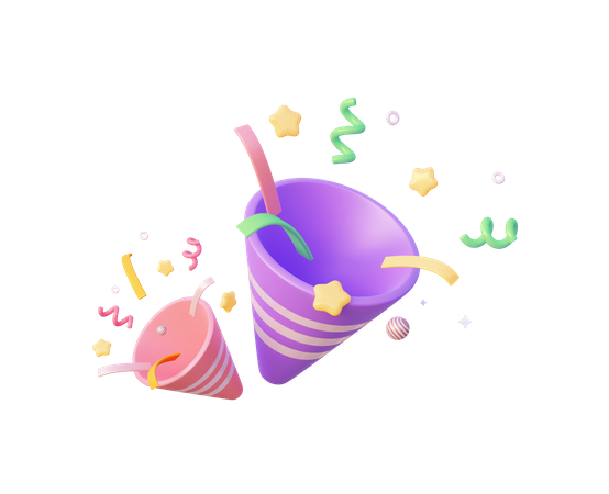 Party Popper  3D Icon