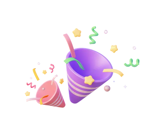 Party Popper  3D Icon