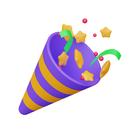 Party Popper  3D Icon