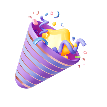 Party Popper  3D Icon