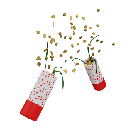 Party Popper  3D Illustration