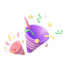 popper party emoji 3d